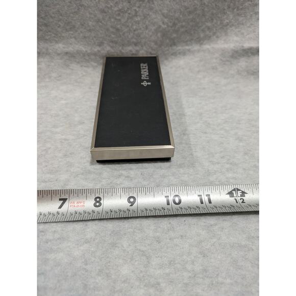 Vintage Parker Fountain Pen Box Case Only‎ Black Hard Shell - Picture 5 of 6